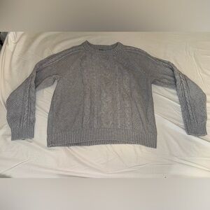 GAP Gray Cable Knit Sweater